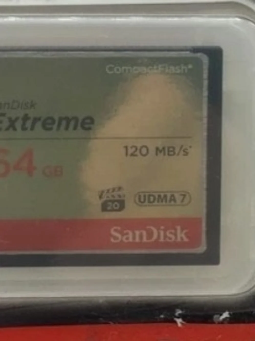 SanDisk Extreme CompactFlash Card - Red & Gold Label